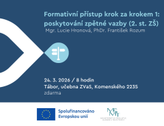 📝 Formativní přístup krok za krokem 1: poskytování zpětné vazby
