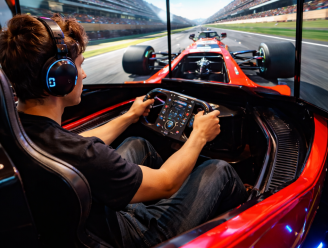 Šampioni z lavice: když simulátor Formule 1 učí středoškoláky bezpečnosti