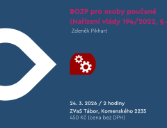 ⚡ BOZP pro osoby poučené (Nařízení vlády 194/2022, § 4)