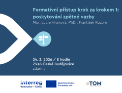 📝 Formativní přístup krok za krokem 1: poskytování zpětné vazby