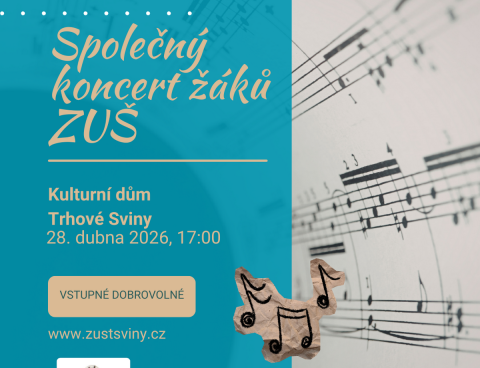 Společný koncert žáků ZUŠ v Trhových Svinech