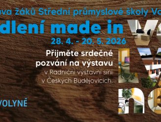 Bydlení made in Volyně: Studenti VOŠ a SPŠ Volyně vystavují své práce v Radniční síni v Českých Budějovicích