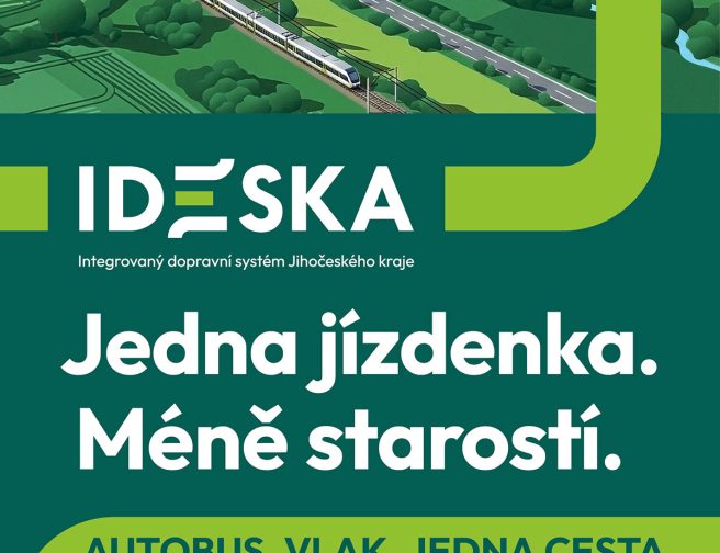Do školy s IDESKOU: Jihočeský kraj chystá jednodušší cestování pro žáky a studenty