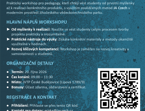 💡 Od nápadu k produktu – workshop pro pedagogy SŠ